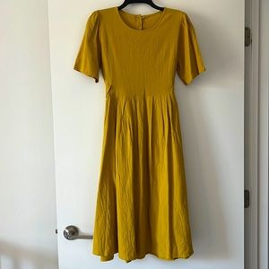 Yellow Midi Dress